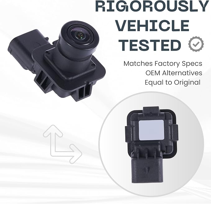 Backup Camera Replaces for 2018-2019 Ford Transit Passenger Van & Ford Transit Cargo Van OE Part # JK4Z-19G490-B, JK4Z-19G490-G, JK4Z-19G490-J