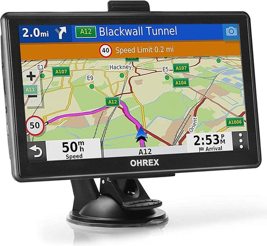 OHREX N800 GPS Navigator for Car with Bluetooth, 7” Truck GPS Commercial Drivers, 2026 Maps (Free Lifetime Updates), Semi Trucker GPS Navigation Systems, Custom Truck Routing