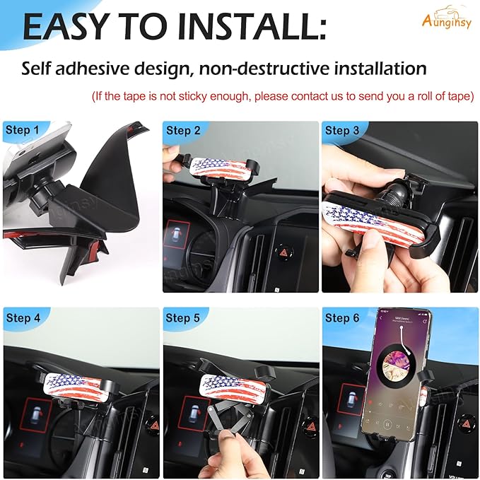 Car Phone Holder Compatible with Subaru Crosstrek 2024+ & WRX 2022+, Center Console Air Outlet Vent Panel Mobile Phone Mount Dashboard Hands-Free Universal Cell Phones Navigation Bracket Accessories