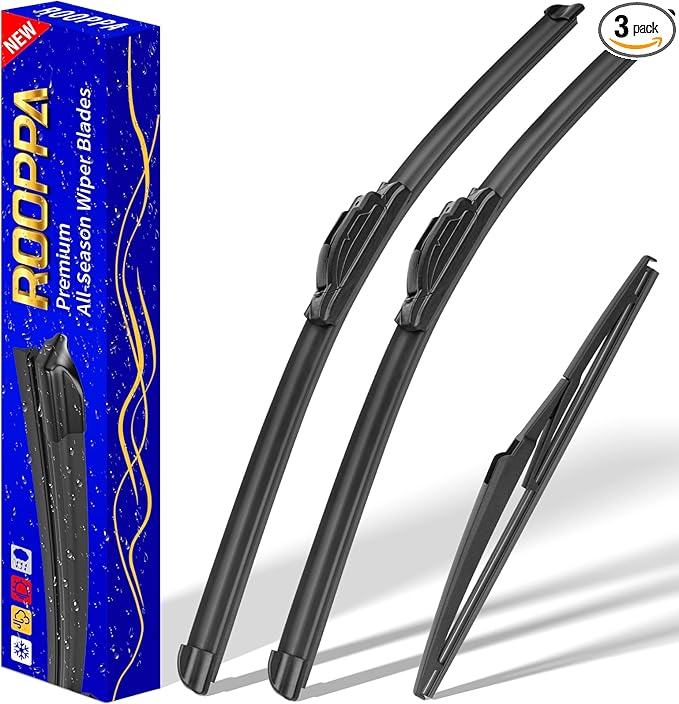 3 wipers Replacement for 2021-2024 Toyota Sienna, Windshield Wiper Blades Original Equipment Replacement - 26"/20"/12" (Set of 3) U/J HOOK