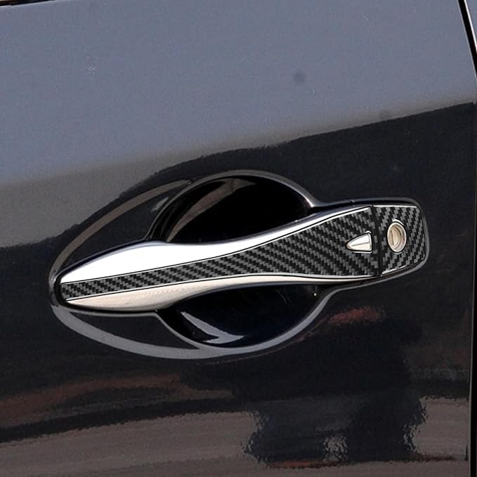 Soft Real Carbon Fiber Compatible with Nissan Altima 2013 2014 2015 2016 2017 2018 Interior Accessories Door Handle Decal Car Exterior Trim