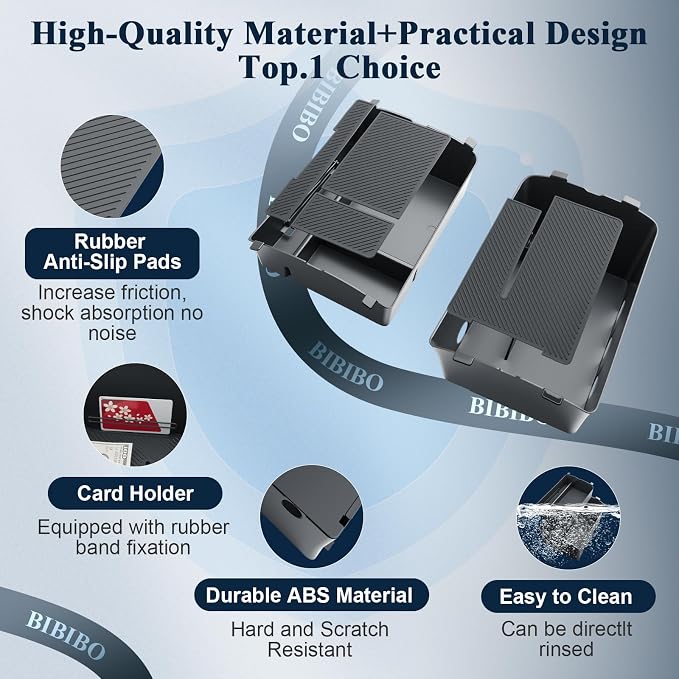 BIBIBO 2Packs for 2026 Hyundai Palisade Center Console Organizer 2026 Hyundai Palisade Calligraphy Console Tray 2026 Palisade Console Insert Tray 2026 Palisade (ONLY FIT 7-Seats Palisade Calligraphy)