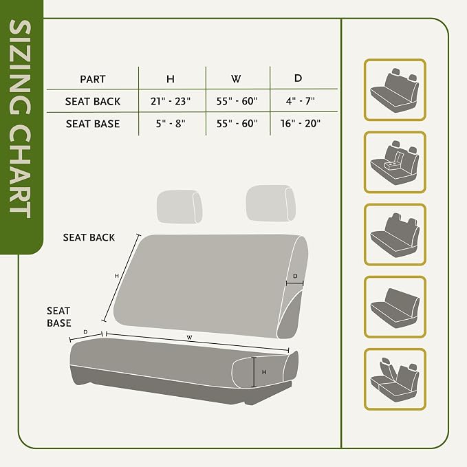 Ducks Unlimited Auto Seat Covers, Easy to Install Front and Bench Seat Covers for Car, Truck, and SUV, Mossy Oak Blades, Full Size Bench