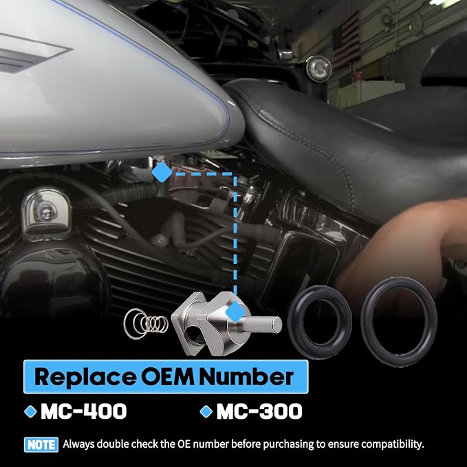 MC400 & MC300 Fuel Check Valve Repair Tool Kit, EFI System Rebuild Tools Compatible with Harley Davidson 2001-2026 Models, Professional Fuel Line Maintenance Set, Replaces MC-400 MC-300