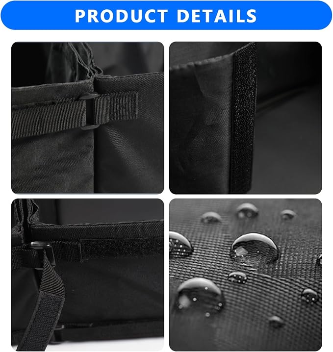 Under Seat Storage Bag Fit for Dodge Ram 1500 Accessories Crew Cab(New Body Style) 2019-2023 2024 2025 2026 Underseat Storage Box Tool Organizer Truck Crew Cab(Black)