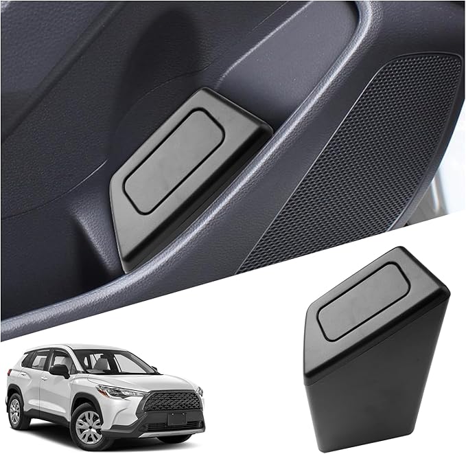 Ruiya Trash Can for Corolla Cross Portable Mini Car Trash Bin with Lid for Storage and Organize Corolla Cross Accessories Garbage Can Compatible with 2022 2023 2024 2025 2026 Toyota Corolla Cross