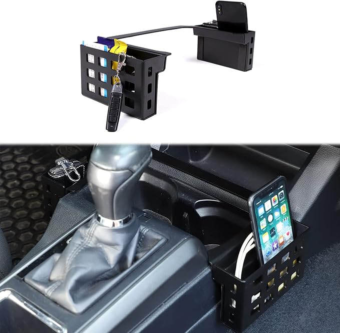 Hyorabyn for Toyota Tacoma 2016 2017 2018 2019 2020 2021 2022 2023 Car Center Storage Box Seat Phone Key Card Tray Glove Storage Box Organizer