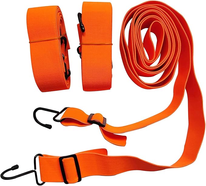 SEAZEN Car Cover Straps Wind Protector, 3 Pcs Elastic Adjustable Rope Protect Your Car Cover from Blowing Off in High Winds, Universal Fit
