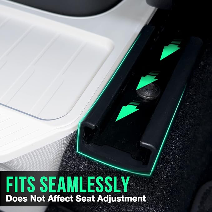 2020 2021 2022 2023 Tesla Model Y Rear Center Console Organizer behind Seat, Trash Can/Second Row Tissue Holder/Storage Bin for Model Y Accessories（White）