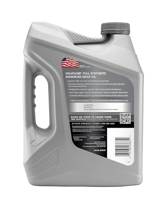 Valvoline SynPower SAE 75W-140 Full Synthetic Gear Oil 1 GA