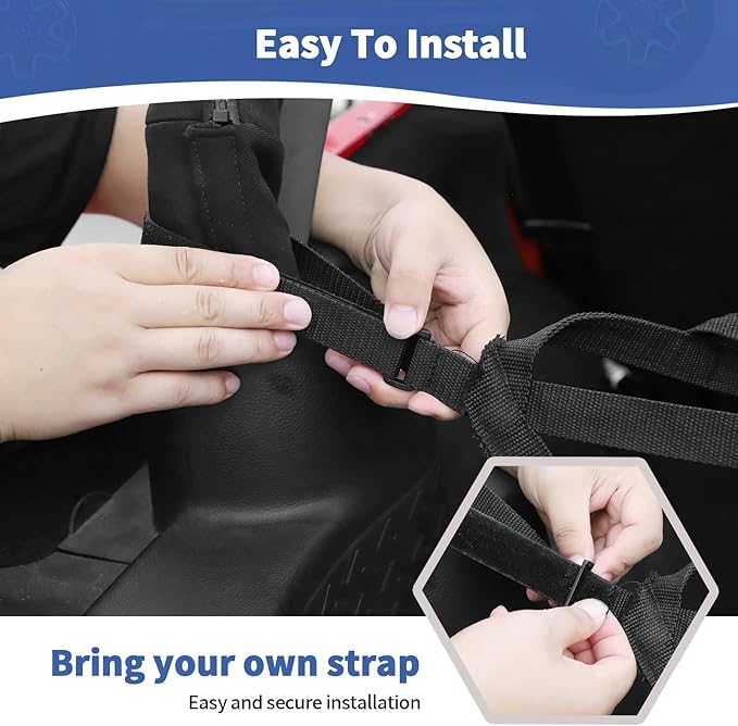 RT-TCZ for Jeep JKU Black Cargo Net Rear Restraint Net Trail System for Jeep Wrangler JKU 2007-2017 4 Door Black Accessories 3pcs