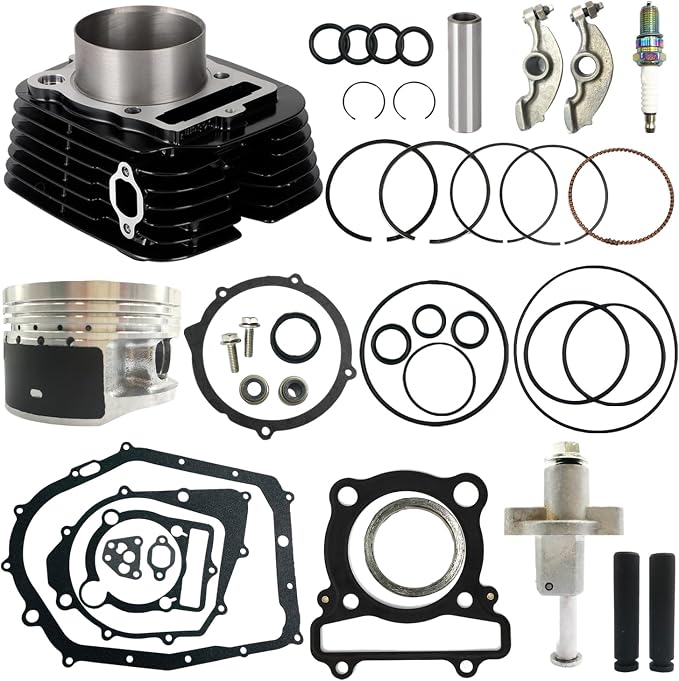 Black Cylinder Top End Rebuild Kit for Yamaha YFM350 | for Big Bear, Bruin, Moto-4, Raptor, Warrior, Wolverine 350