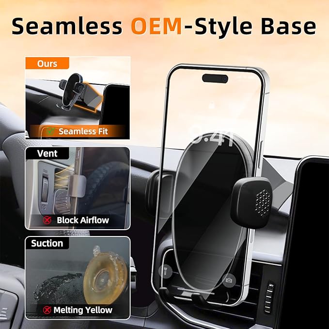 Car Phone Holder for Ford Explorer (2020-2023 2024),Dashboard Phone Mount,360 Phone Holder Rotating,Hands Free Mobile Holder,Car Mount for iPhone,Samsung & Android,2022 Explorer Interior Accessories
