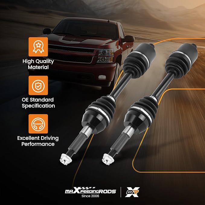 maXpeedingrods Pair (2) Rear CV Axle Shaft Assembly for Polaris Sportsman 450 HO/Sportsman 570 2015 2016 2017 2018 2019 2020 X2 Touring EPS, Left and Right Side, Replace# 1333275
