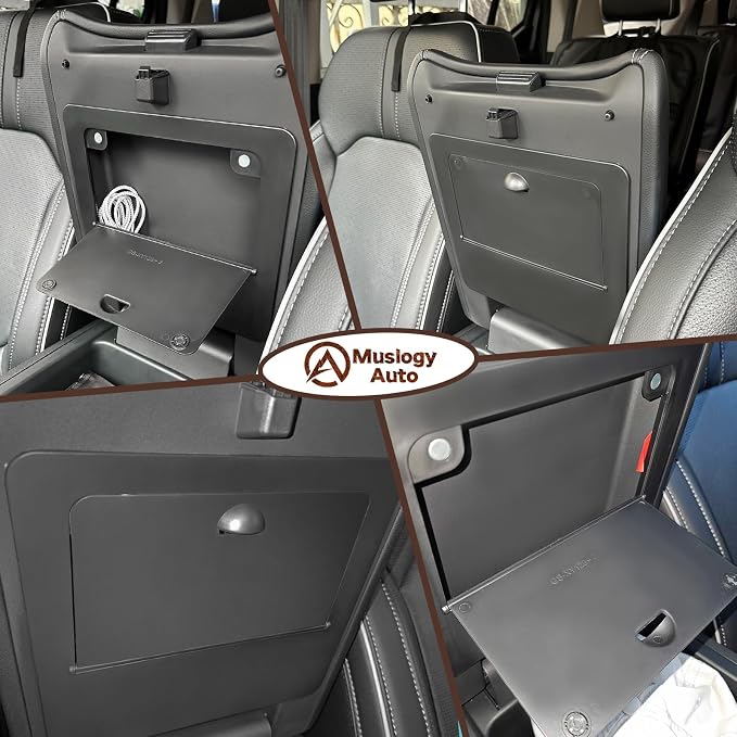 Muslogy for Pilot Center Console Organizer & Dash Storage Tray & Magnet Armrest Hidden Storage Compartment 3PCS Set Compatible with Honda Pilot 2023-2025(Console +Dash Tray+Hidden Organizer)