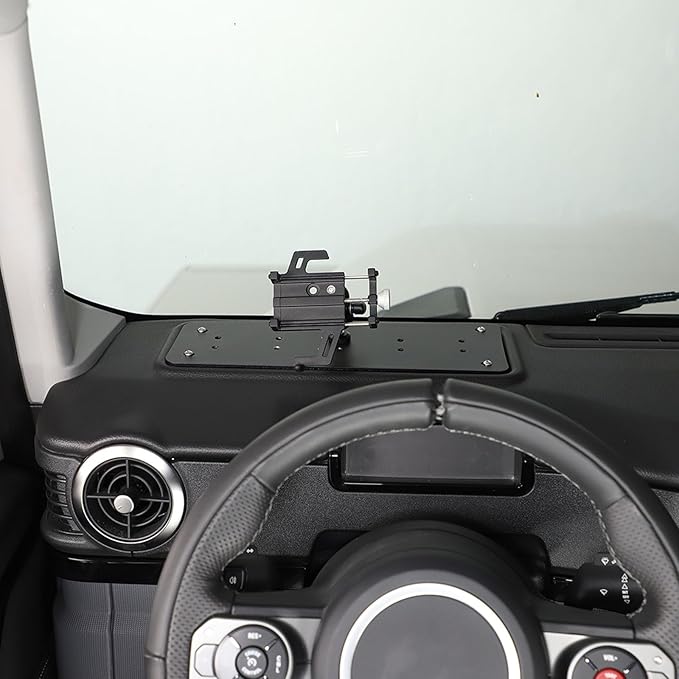 Car Central Control Multi-Function Phone Bracket Compatible with Ineos Grenadier 2020-2026 Dash Panel Track Cell Phone Holder Insert Accessories (Type D, Style B)