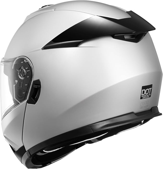 KYPARA Motorcycle Dual Visor Flip up Modular Full Face Helmet with DOT Certification of Impressionism