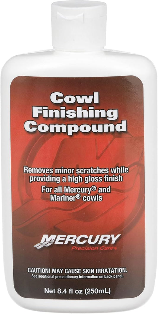 MERCURY 859023K1 High-Gloss Cowl Finishing Compound, Fine Grit, 8.4 Fluid Ounce Bottle