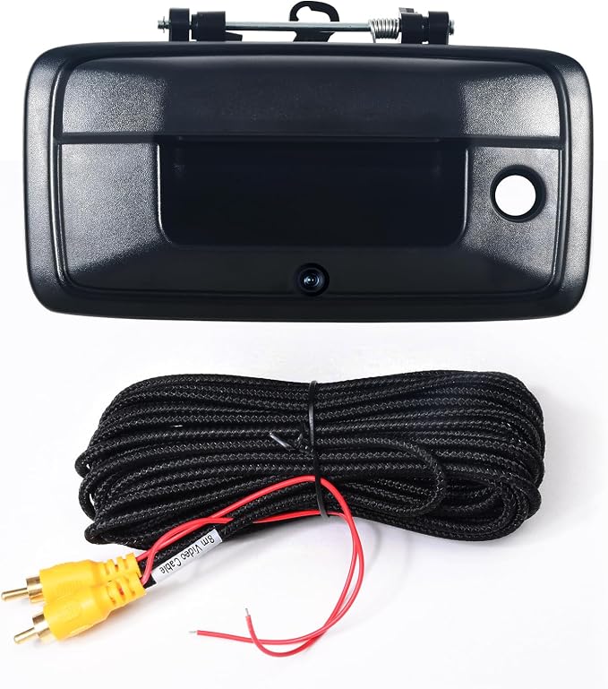 Dasaita Tailgate Handle Reverse Camera for Chevrolet Silverado GMC Sierra 2014 2015, Only Fit 1080P Navigation, Real AHD 1080P Rear View Camera Backup Camera with Wiring Harness, 170° Wide Angle