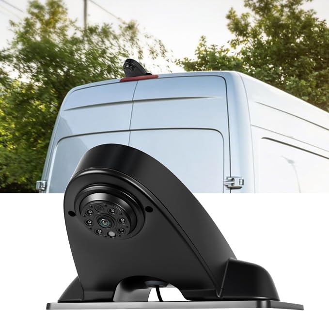 Car Brake Light Rear View Backup Camera for Benz Sprinter 2010-2019 Top Rear Brake Light Camera HD IR Night Vision Reversing Camera IP67 Waterproof