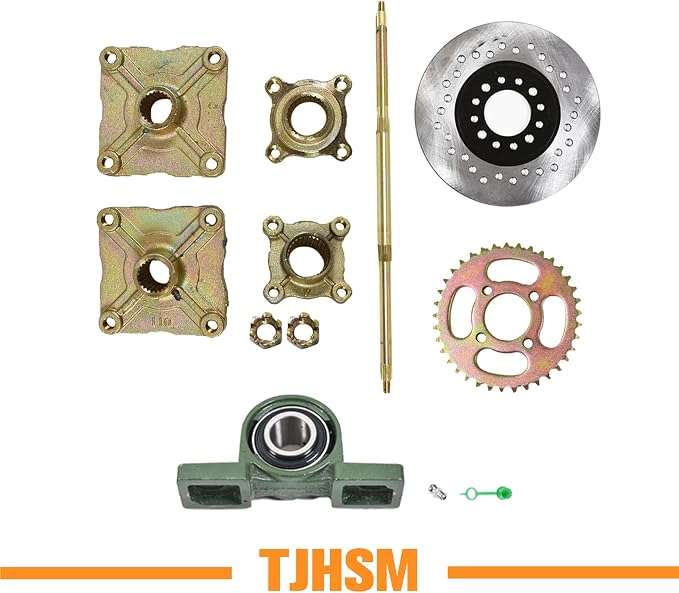 32in 815mm Go Kart Live Rear Axle Kit Replacement for DIY Go Kart Quad and Drift Trikes