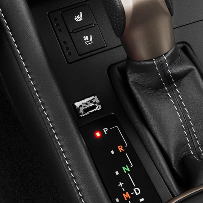 Soft Carbon Fiber Car Interior Shift Button 1/Piece Decorative Sticker for Lexus RC300 350 200T 15-24 Carbon Fiber Interior Accessories