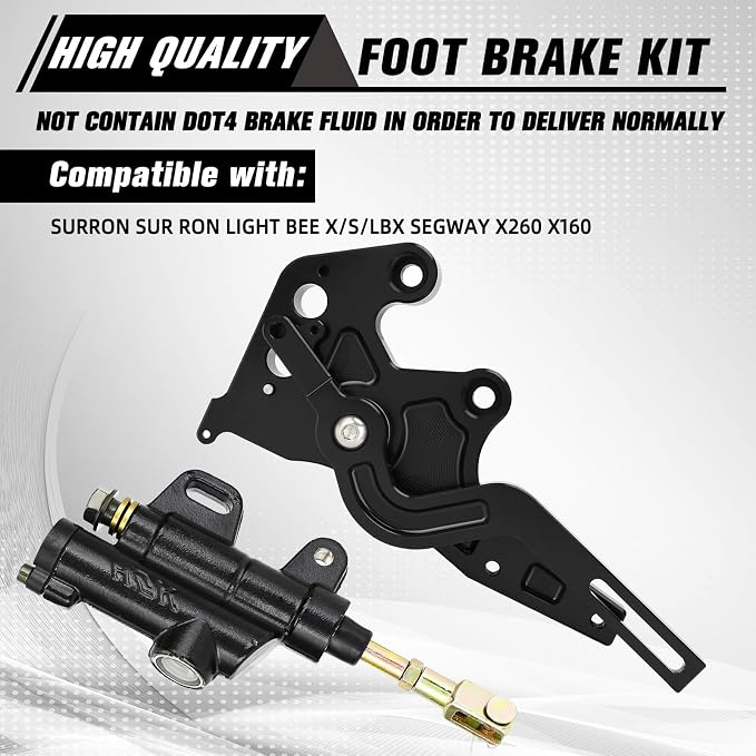 Electric Dirt Bike Hydraulic Foot Brake Pedal Lever Kit CNC for Surron LBX Sur Ron Light Bee X/S X260 X160