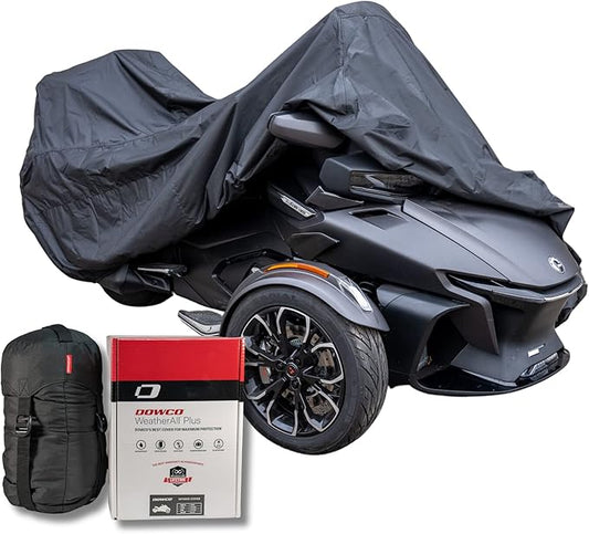 Dowco Guardian WeatherAll Plus Cover Can-Am Spyder RT 2020 + Newer and F3 Models| Black | 05602 | All Season professional Grade, Waterproof, UV Protection, Heat Safe, Breathable