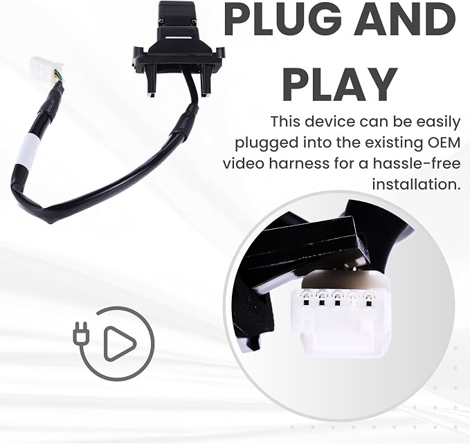Backup Camera Replaces for 2014-2018 Mazda 3 Hatchback OE Part # BHN9-67-RC0, BHN9-67-RC0A