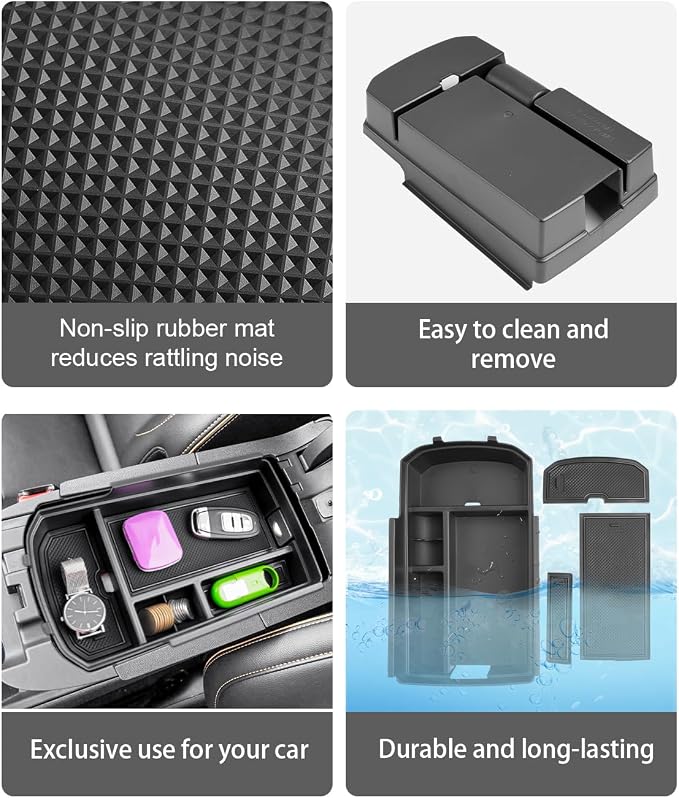 CDEFG for 2018-2024 GMC Terrain Center Console Organizer for 2018-2024 GMC Terrain Accessories Middle Console Organizer 2024 GMC Terrain Armrest Storage Box