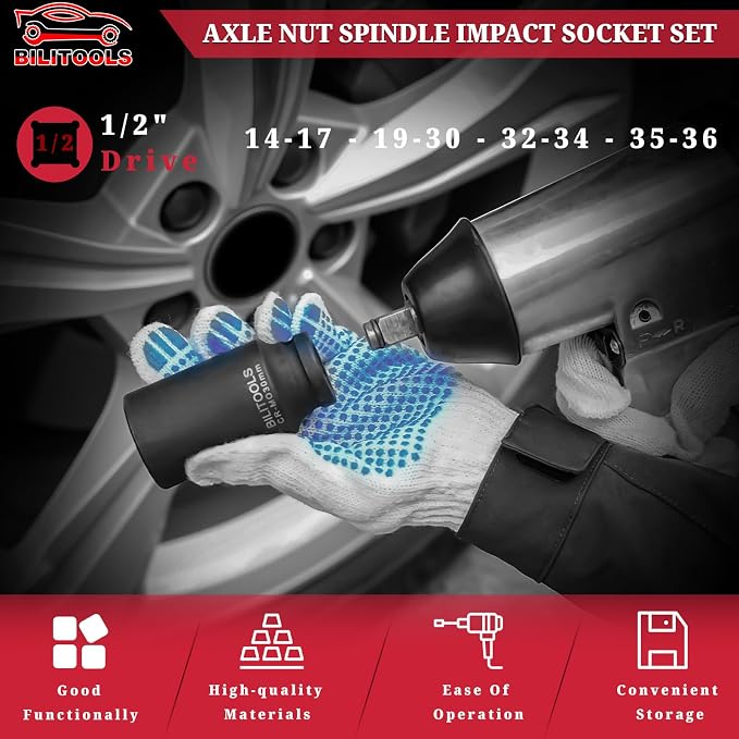 Heavy Duty CV Boot Clamp Pliers & 12 Point Axle Nut Socket Set