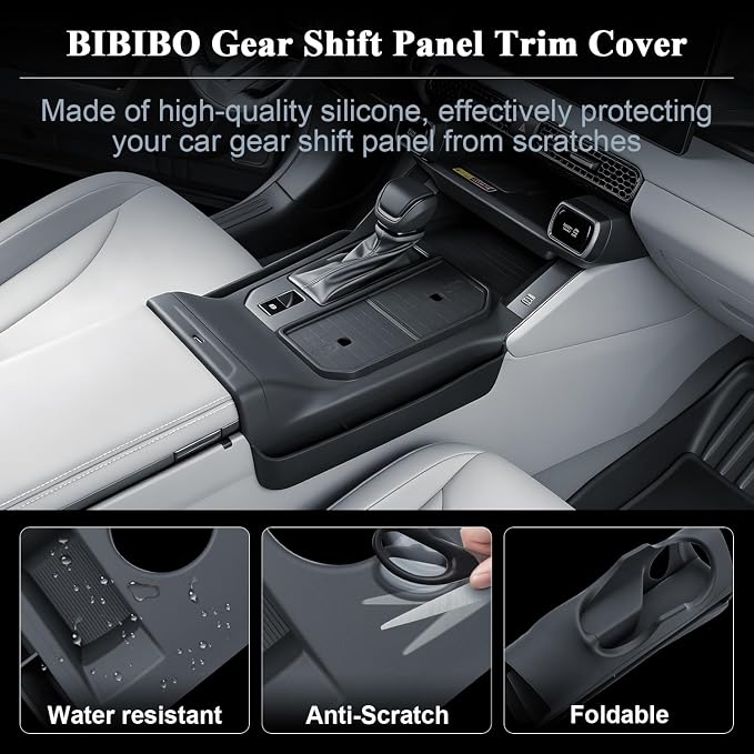 BIBIBO Upgraded for New 2026 Toyota RAV4 Gear Shift Cover 2026 Toyota RAV4 (LE, SE, XLE Premium,Woodland,XSE,Limited) Integrated Silicone Cover for Gear Shift Panel