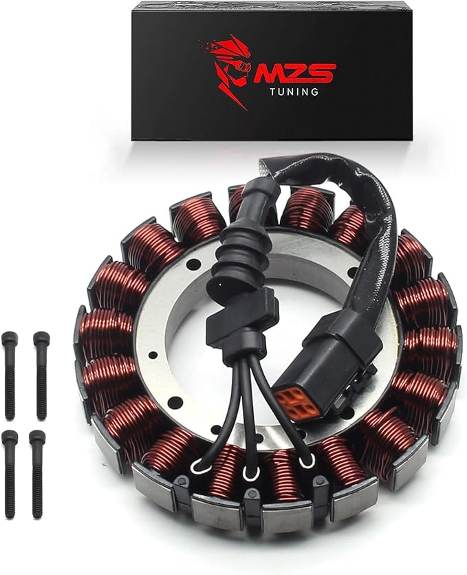 MZS Motorcycle Electric Stator Coil 30017-01 Compatible With Dyna 2004-2006 / Softail 2001-2006