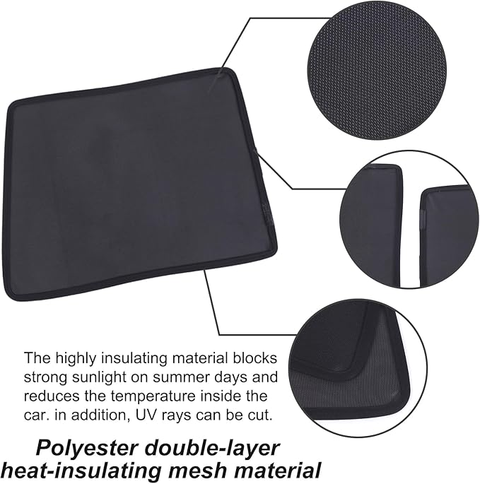 Car Side Window Shades Compatible with Hummer EV Accessories 2024 2025 2026 Side Window Sun Shades Glare and UV Rays Protection Car Camping and Napping Curtains (Front Window)