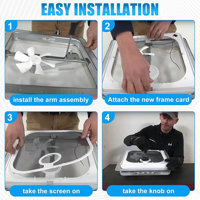 Roof Vent Frame Screen Replacement BVC0573-31 13.5"X13.5" Compatible with Ventadome Roof Vent V2092,V2094, V2110,V2119,V2310,V2392, Birch White