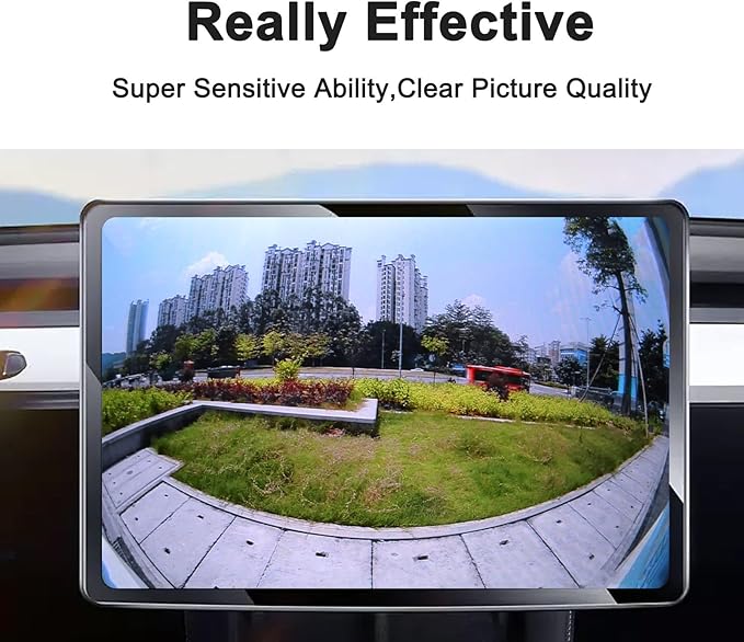 Backup Camera,2K AHD 1080P Fisheye Lens Waterproof Wide View Angle Metal Reverse CCD,HD Night Vision Parking Assist License Plate Camera Rear View Camera Three Control Line for Truck SUV RV