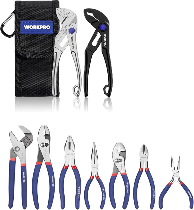 7-piece WORKPRO Pliers Set & WORKPRO 2-Piece Mini Pliers Set