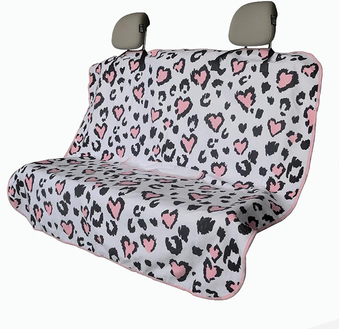 Car Seat Cover Protector Front Seats,for Gym Workout,Running,Swimming,Beach and Hiking,Waterproof Sweat Towel Bucket Seat Covers for Trucks SUV Jeep (Leopard Print)