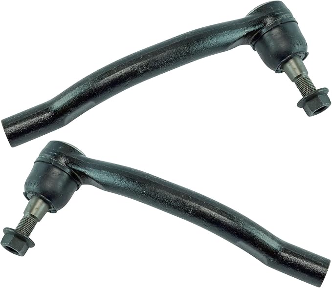 TRQ Front Outer Tie Rod Set 2 Piece Compatible with 2009-2014 Nissan Murano 2013 INFINITI FX37 FX50
