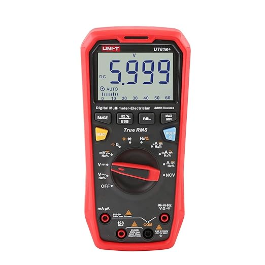 UNI-T UT61B+ Digital Multimeter True RMS AC/DC Voltage Current Resistance Capacitance Tester