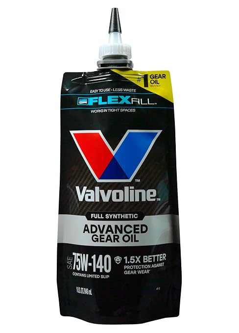 Valvoline FlexFill Advanced Full Synthetic 75W-140 Gear Oil 1 Quart Pouch