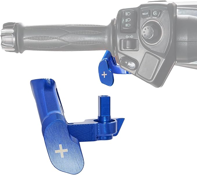 Aluminum F3 Paddle Shifter Thumb Throttle Control Thumb-Tap Shift Controller for Can Am Spyder F3/F3-S/F3-T/F3-L 2015-2023 and RT/RT-L 2011-2023 Models Accessories(Blue Style)