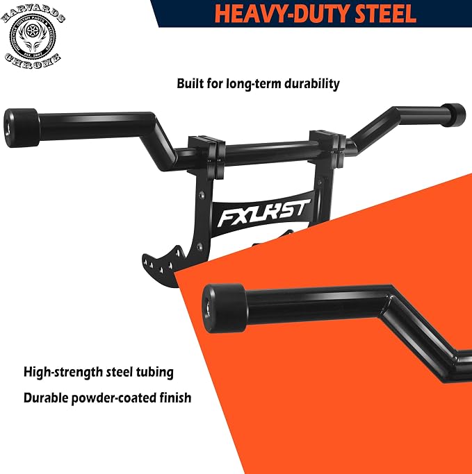 Adjustable Ergonomics 360° Rotating Engine Guard 1-1/4" Heavy Duty Crash Bar for Harley Softail Low Rider/Street Bob/Low Rider S/Low Rider ST 2018-2026 (Engine Guard)