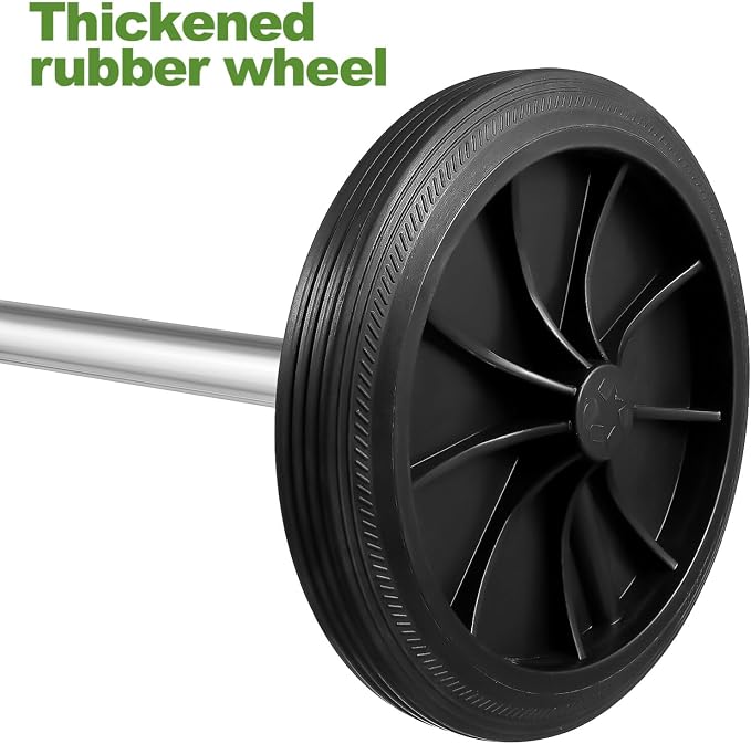 Ipetboom Garbage can Wheels Replacement Set with Hollow Shaft Plastic Trash can Pulley for Easy Maneuvering and Quiet Operation in Home and Office Use 18.9 Inch