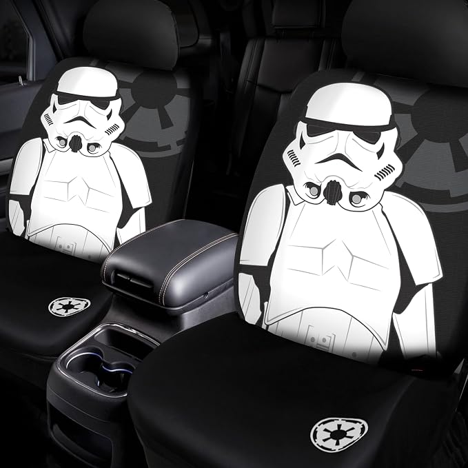 Plasticolor 008895ZA1 6pc Star Wars Stormtrooper Front and Rear Floor Mat and Seat Cover Kit
