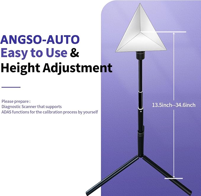 Radar Aiming Corner Reflector Target ADAS Calibration Tool with Stand Vehicle Tool for Honda Toyota Mazda Kia Ford GM Hyundai