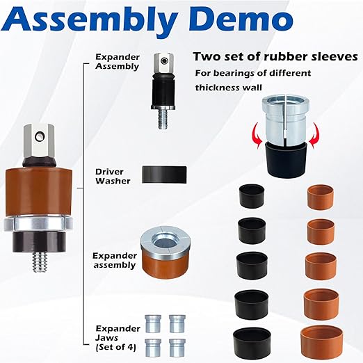 Cam Bearing Install Tool & Engine Cam Bearing Remove Kit Complete Installation & Removal Chevy LS Engine - Covers Most Domestic and Import Vehicles， Patented