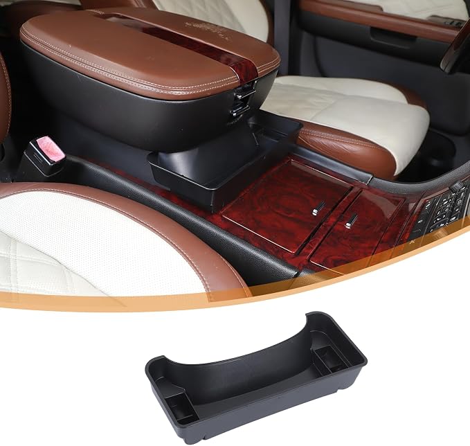 Center Console Hanging Storage Box Compatible with Cadillac Escalade 2007-2014, Organizer Tray Armrest Storage Auto Interior Storage Accessories