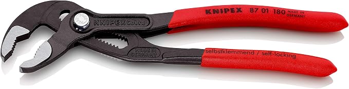 KNIPEX Mini Pliers Wrench and KNIPEX 87 01 180 7-1/4-Inch Cobra Pliers Bundle