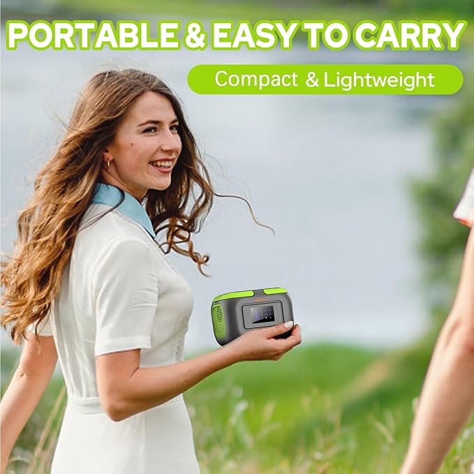 300W Solar Power Station Generator with Solar Panel Charger 60W, 120W Solar Power Bank with 110V AC Outlet Fast Charging USB C for Camping Laptop Smart Devices RV Van Outdoor Power Outage